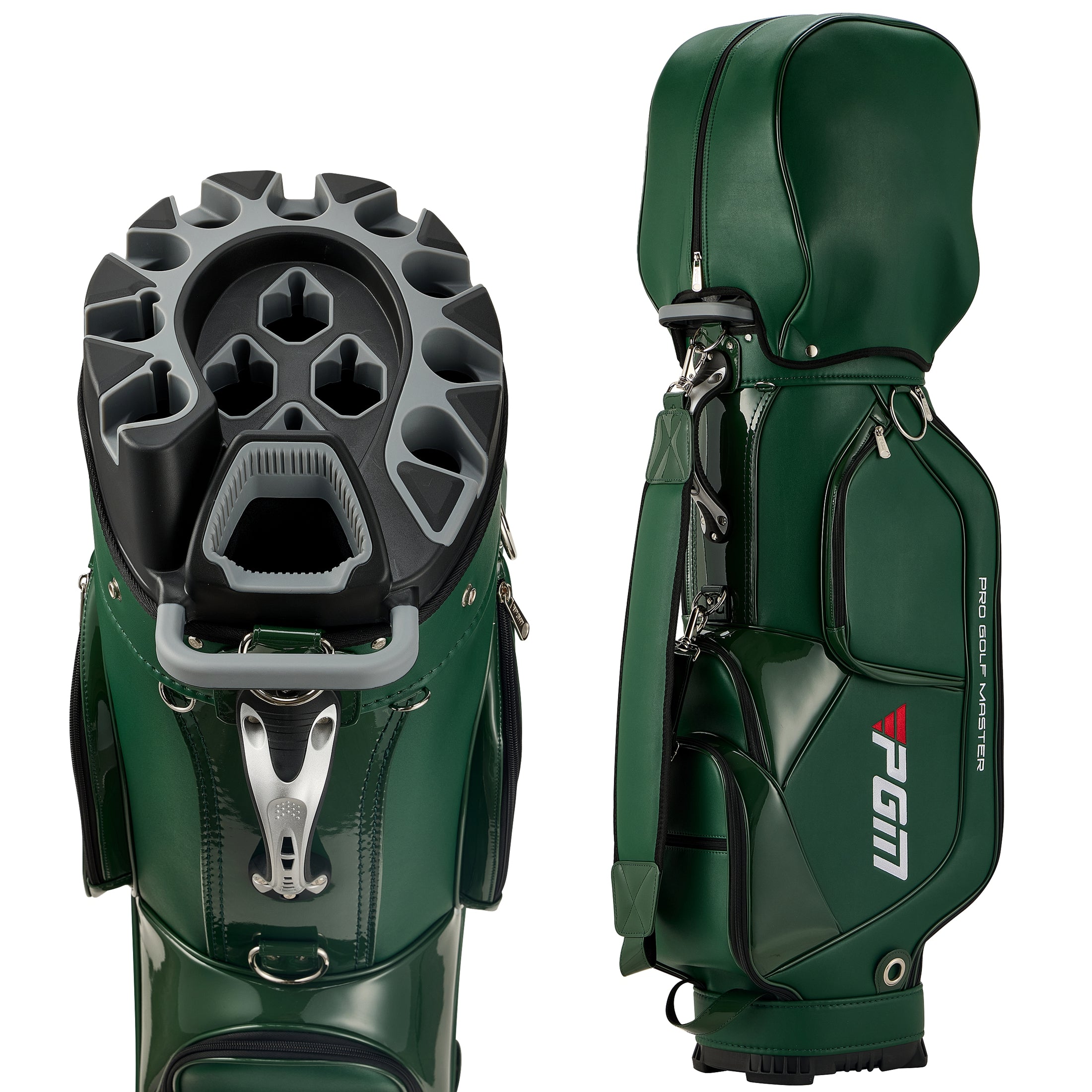 Bolsa para carrito de golf PGM con 14 compartimentos, organizador, divisor y tapa silenciosa, impermeable, azul