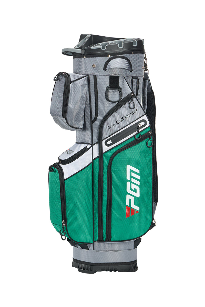 Bolsa para carrito de golf PGM, organizador de 14 compartimentos, tapa silenciosa, impermeable, verde