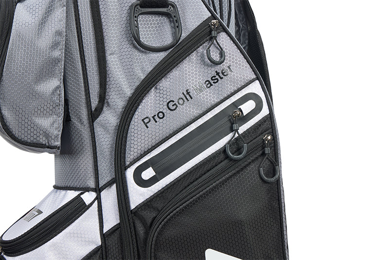 Bolsa para carrito de golf PGM con 14 compartimentos, organizador, divisor y tapa silenciosa, impermeable, color negro