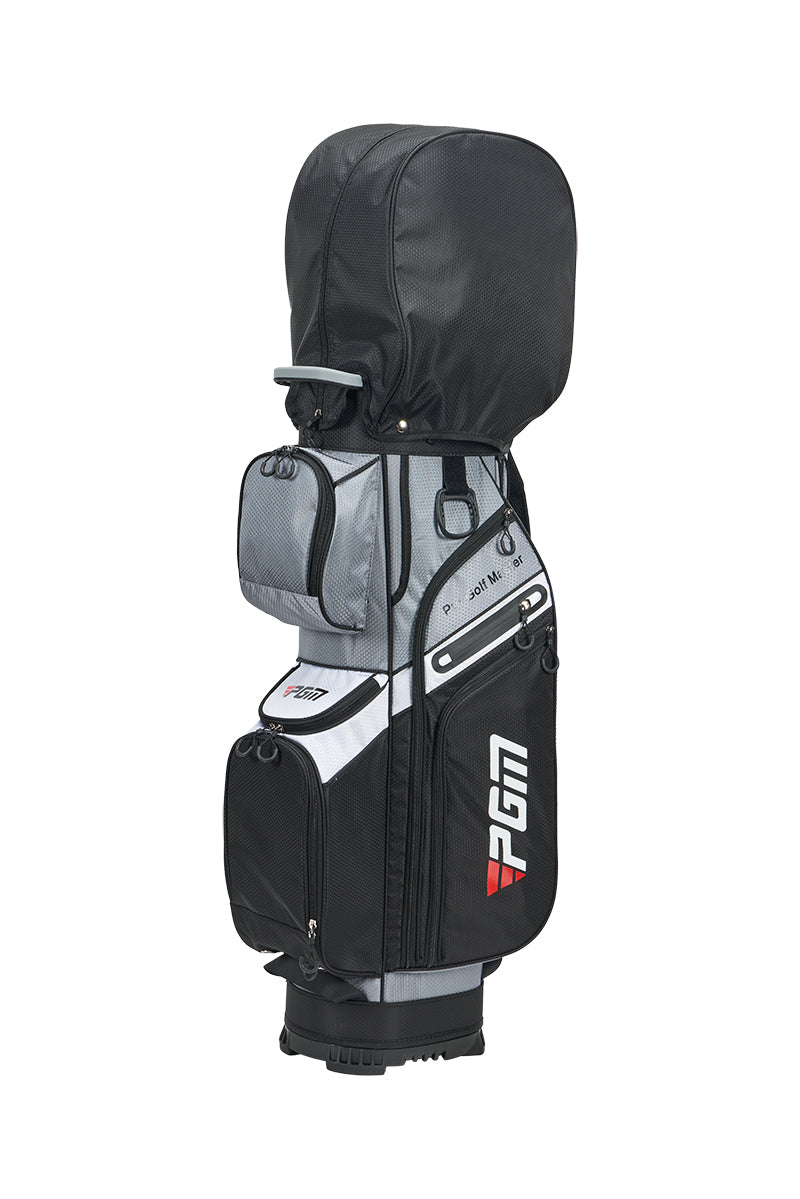 Bolsa para carrito de golf PGM con 14 compartimentos, organizador, divisor y tapa silenciosa, impermeable, color negro