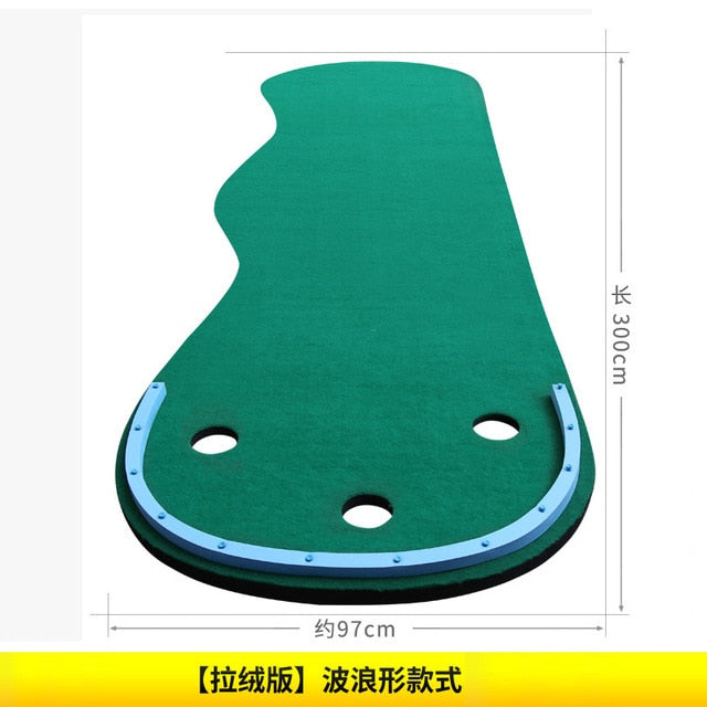 Green de golf PGM para practicar putting familiar, portátil, minijuegos de práctica, manta, tapete de entrenamiento en interiores, GL012