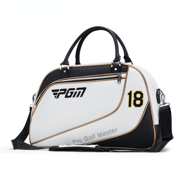 Bolsa de golf PGM para hombre, impermeable, de poliuretano, para pelotas, de gran capacidad, para ropa, zapatos de golf, para viaje, YWB035