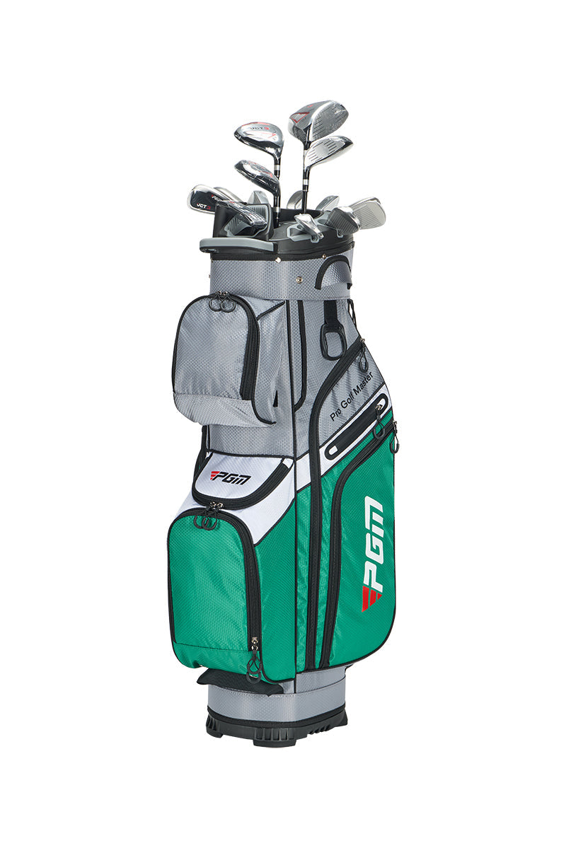 Bolsa para carrito de golf PGM, organizador de 14 compartimentos, tapa silenciosa, impermeable, verde