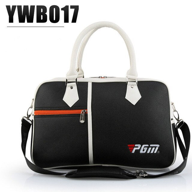 Bolsa de golf PGM para ropa, zapatos de PU para hombres y mujeres, bandolera de gran capacidad, ultraligera y portátil, YWB017
