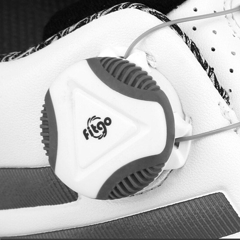 Zapatos de golf PGM de piel auténtica para hombre, color negro, impermeables, estilo inglés, antideslizantes, transpirables, informales, para negocios, XZ118