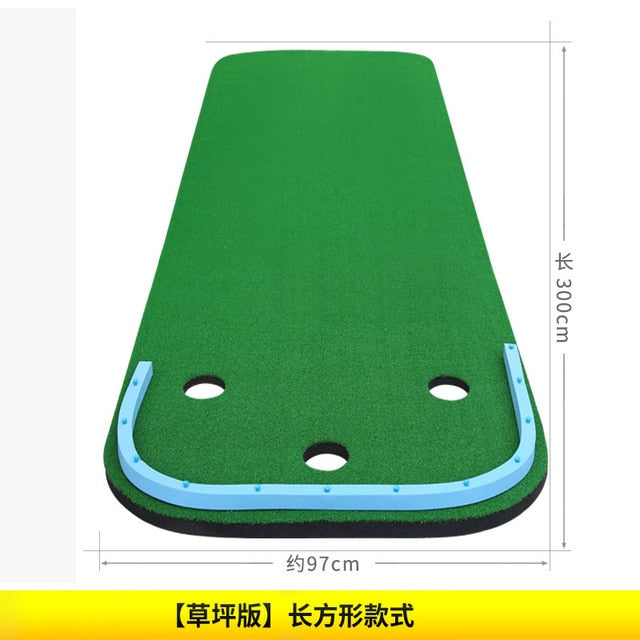 Green de golf PGM para practicar putting familiar, portátil, minijuegos de práctica, manta, tapete de entrenamiento en interiores, GL012