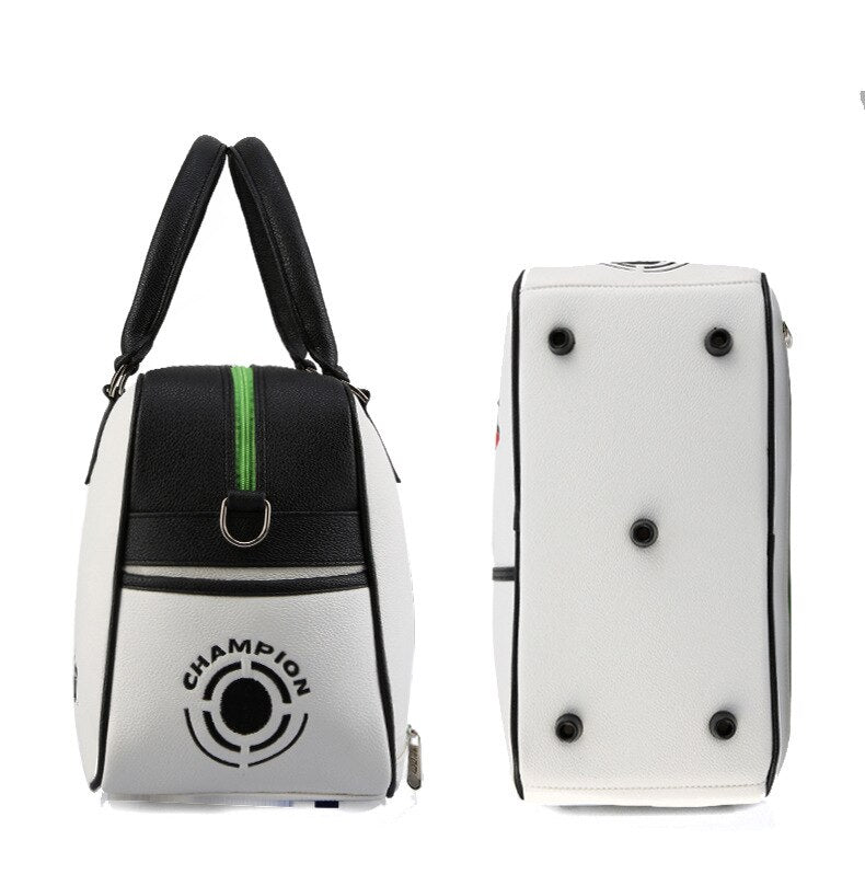 Bolsa de golf PGM para ropa, zapatos de PU para hombres y mujeres, bandolera de gran capacidad, ultraligera y portátil, YWB017