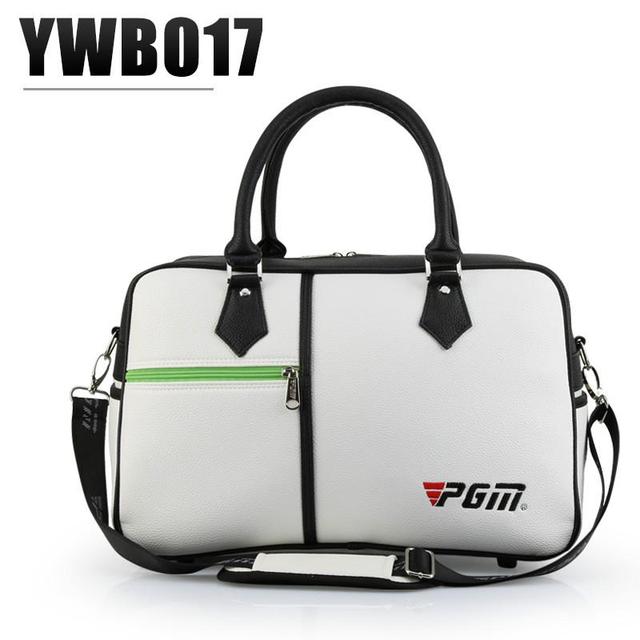 Bolsa de golf PGM para ropa, zapatos de PU para hombres y mujeres, bandolera de gran capacidad, ultraligera y portátil, YWB017