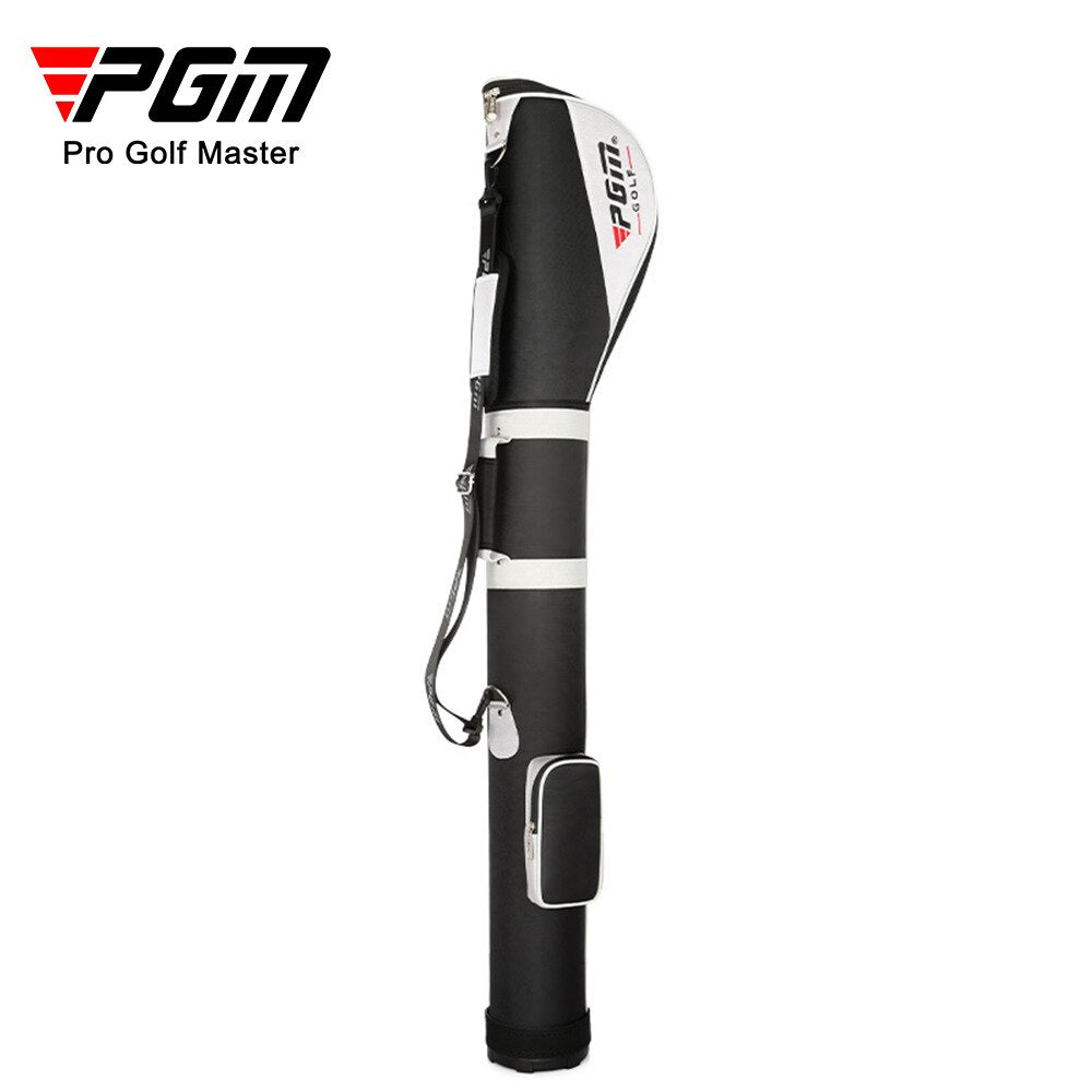 Bolsa de golf PGM para hombre y mujer, ultraligera y portátil, con capacidad para 6-7 palos, de nailon impermeable, color negro, QIAB004