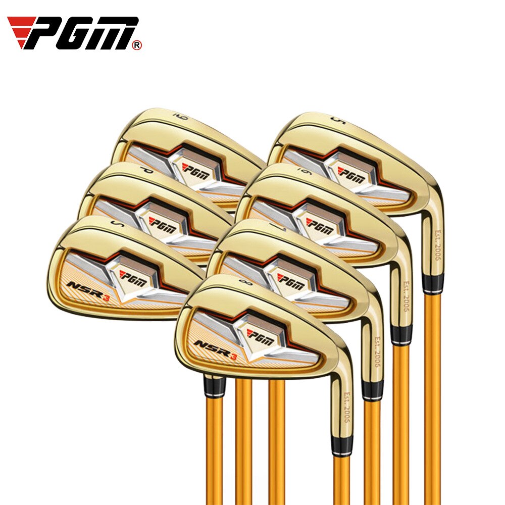 Juego completo de palos de golf PGM NSR-3 para hombre, driver, hierros de madera, putter, varilla flexible de grafito o acero, y bolsa MTG033