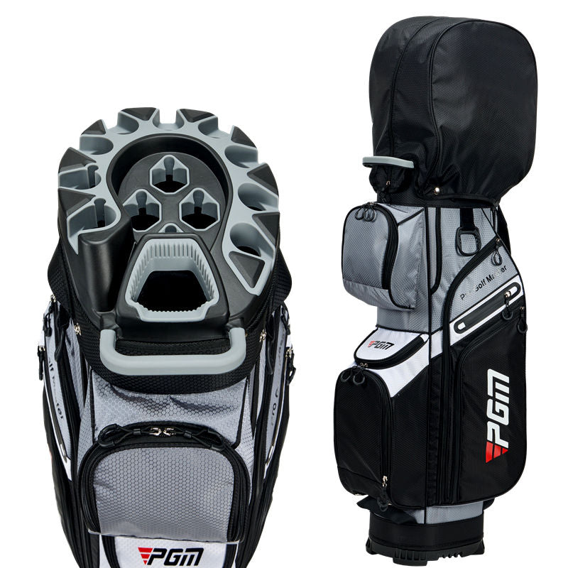 Bolsa para carrito de golf PGM, organizador de 14 compartimentos, tapa silenciosa, impermeable, verde
