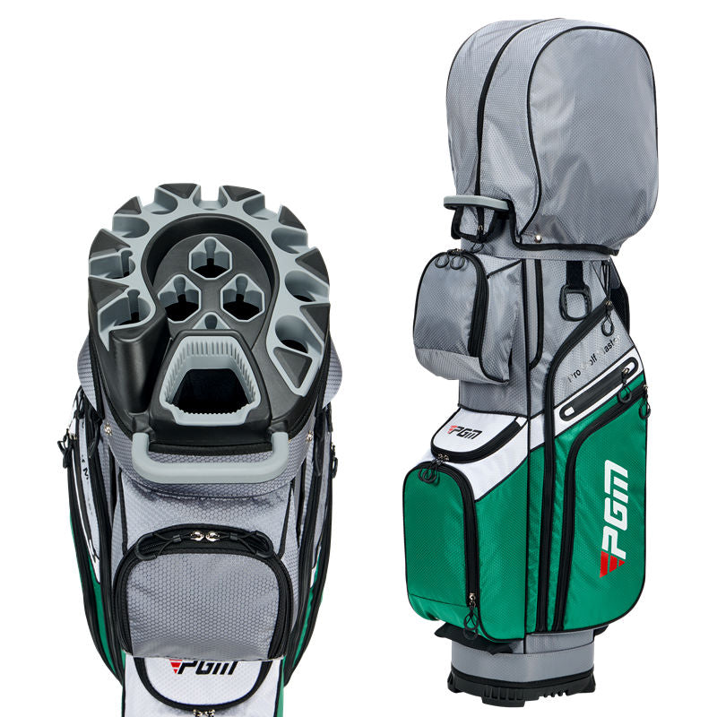 Bolsa para carrito de golf PGM con 14 compartimentos, organizador, divisor y tapa silenciosa, impermeable, color negro