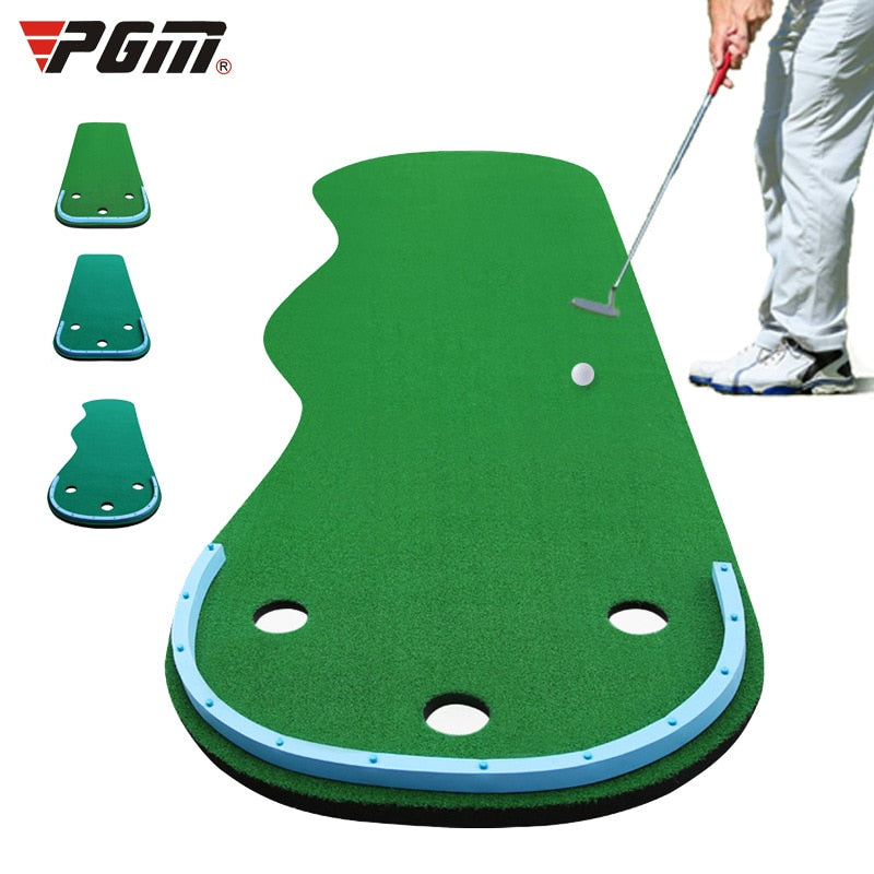 Green de golf PGM para practicar putting familiar, portátil, minijuegos de práctica, manta, tapete de entrenamiento en interiores, GL012
