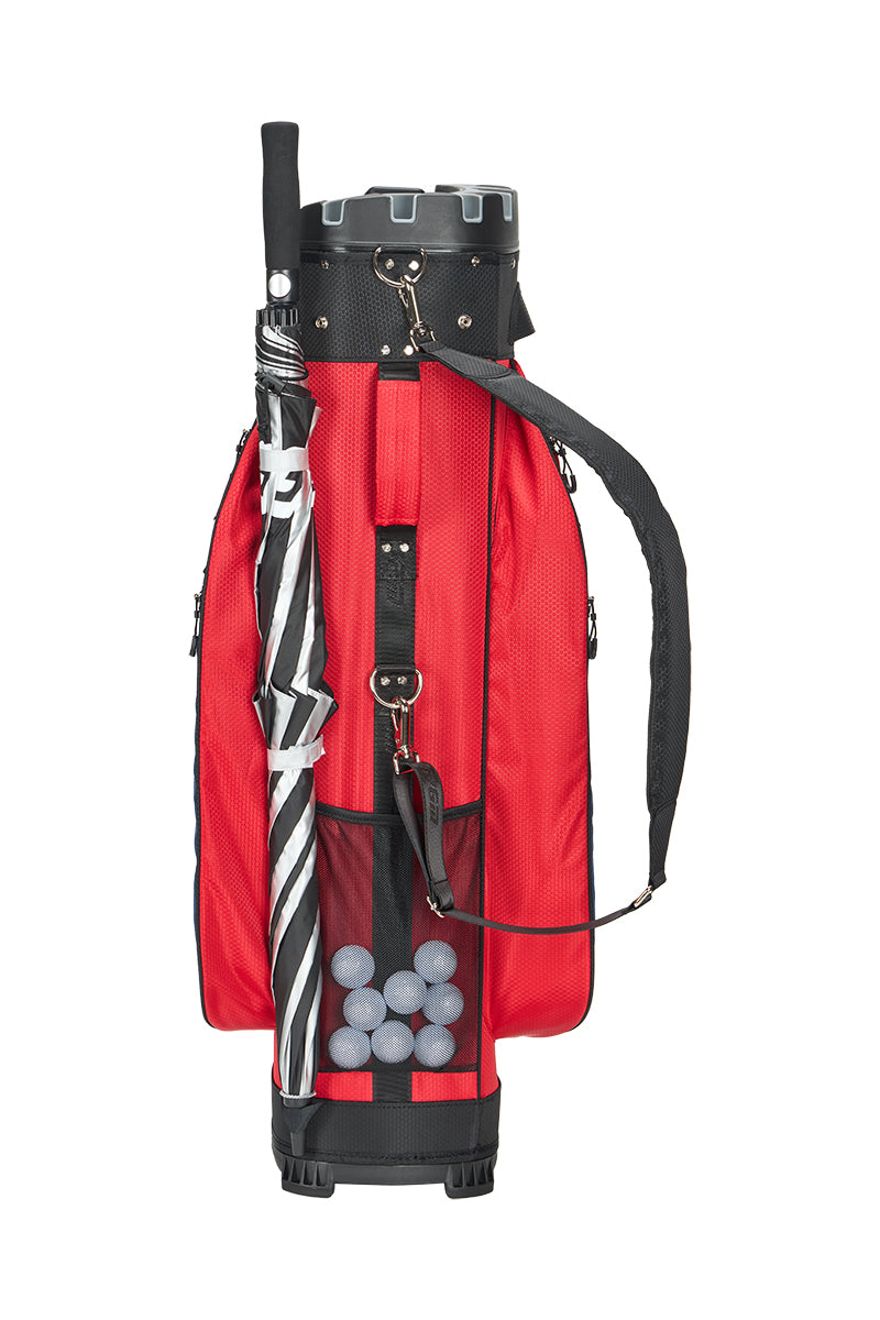 Bolsa para carrito de golf PGM con 14 compartimentos, organizador, divisor y tapa silenciosa, impermeable, azul
