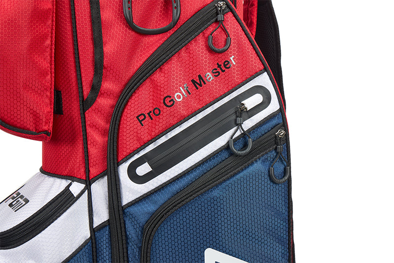 Bolsa para carrito de golf PGM con 14 compartimentos, organizador, divisor y tapa silenciosa, impermeable, azul