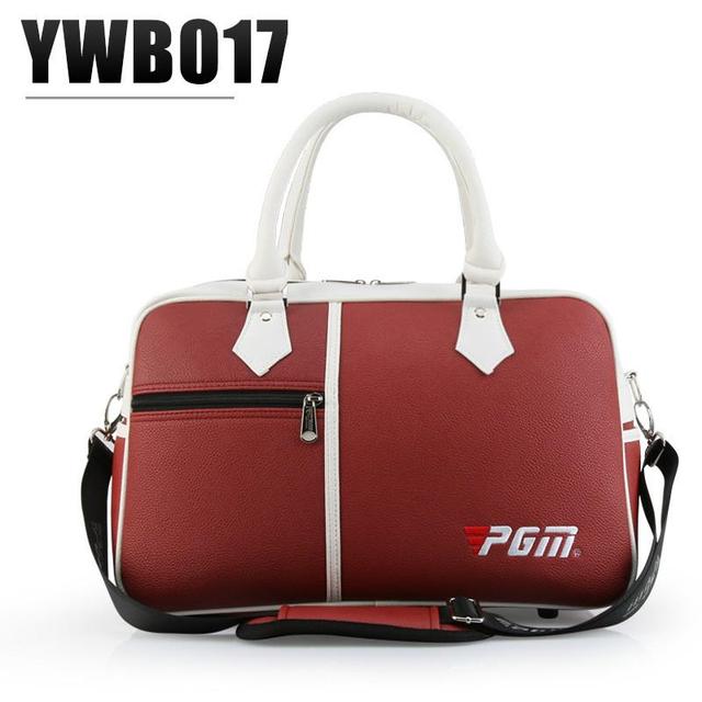 Bolsa de golf PGM para ropa, zapatos de PU para hombres y mujeres, bandolera de gran capacidad, ultraligera y portátil, YWB017 