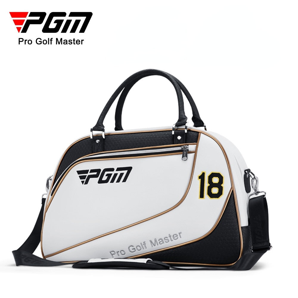 Bolsa de golf PGM para hombre, impermeable, de poliuretano, para pelotas, de gran capacidad, para ropa, zapatos de golf, para viaje, YWB035 