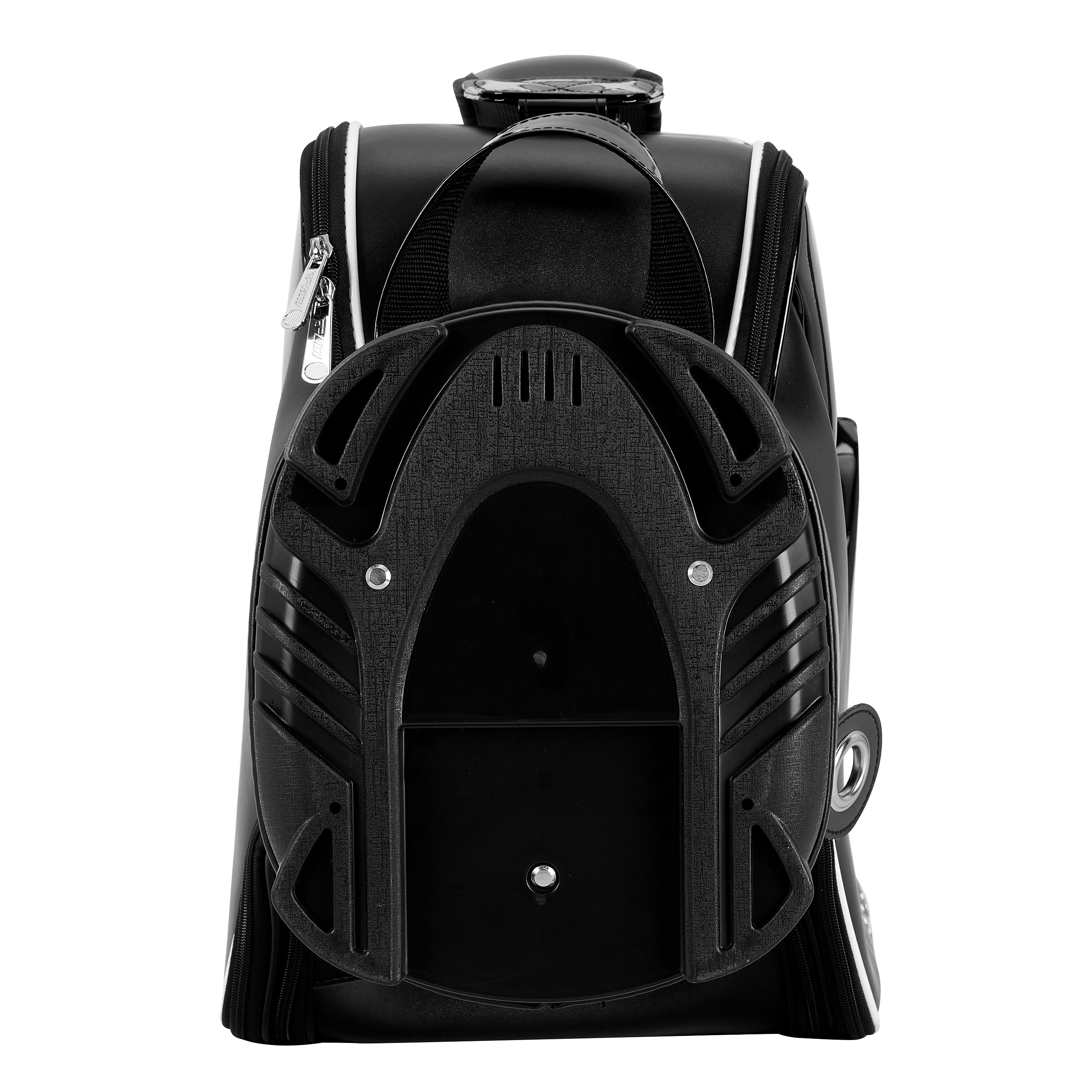 Bolsa para carrito de golf PGM, organizador de 14 compartimentos, tapa silenciosa, impermeable, de cuero negro
