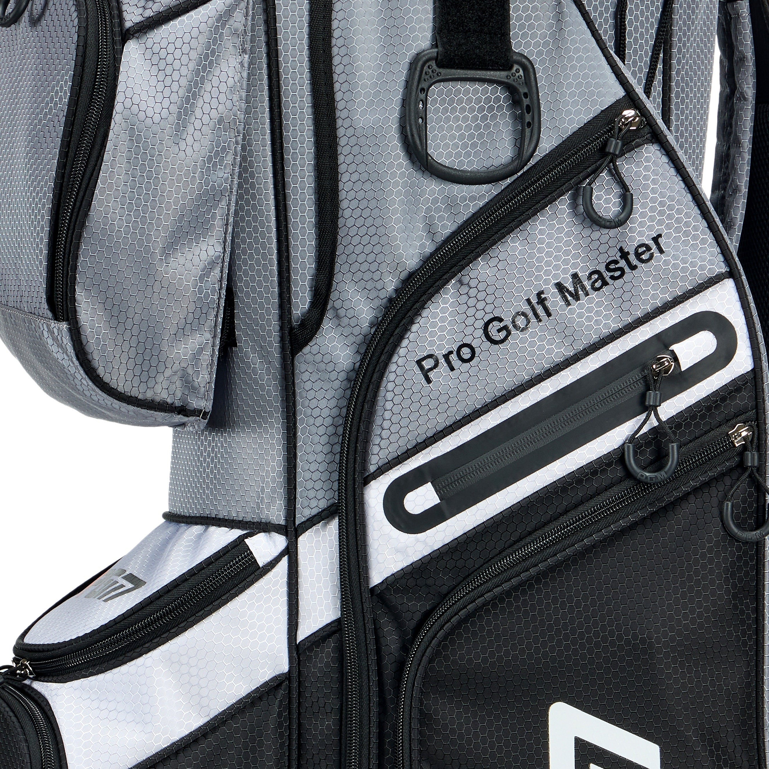 PGM Golf Cart Bag 14 Way Organizer Divider Silent Top Waterproof Bag/Black